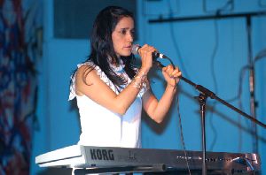 Julieta Venegas in the Salon Los Angeles