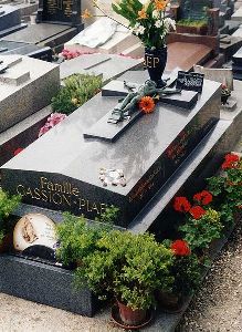 The grave of Edith Piaf, Pere Lachaise Cemetery, Paris