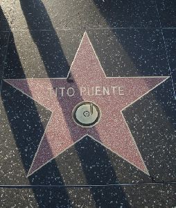 Tito Puente s star on the Hollywood Walk of Fame, February 2006