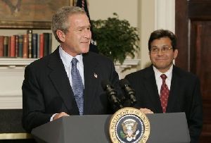 Bush and Alberto Gonzales