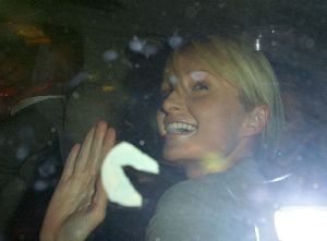 Paris Hilton out of jail pictures