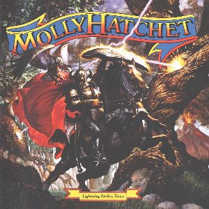 Molly Hatchet - lightning strikes twice album cover