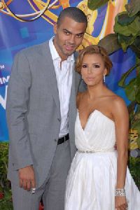 Pictures of Tony Parker and Eva Longoria at the Shrine Auditorium