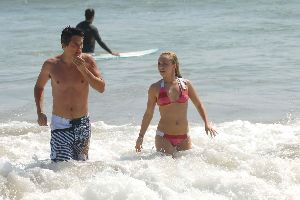 Pictures of Hayden Panettiere in bikini with her boyfriend Stephen Colletti