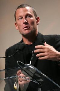 Athlete Lance Armstrong pictures Lance Armstrong and Bill Clinton Attend Lecture Series Presented by