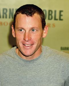 Athlete Lance Armstrong pictures at the  Every Second Counts