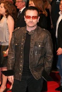 Lead singer of U2 band Bono pictures