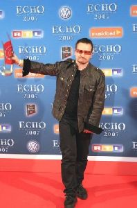 Lead singer of U2 band Bono pictures