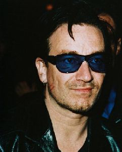 Lead singer of U2 band Bono pictures