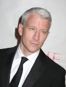 Journalist and TV personality  Anderson Cooper pictures at  Time Warner Center