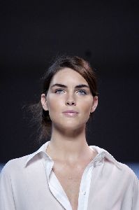 Supermodel Hilary Rhoda pictures at celebrity city Stella McCartney Paris