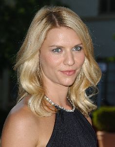 Actress Claire Danes pictures wearing a sexy black backless dress at the premiere of her new film St