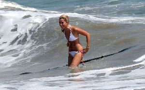 Sexy Ashley Tisdale white bikini pictures