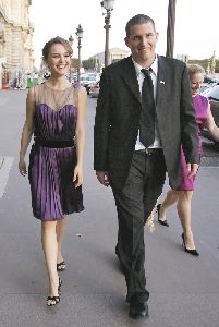 Actress Natalie Portman at some fashion show in Paris