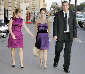 Actress Natalie Portman at some fashion show in Paris