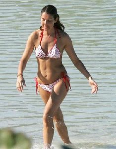 Singer Celine Dion bikini pictures