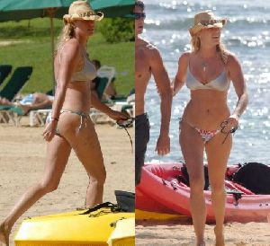 Actress Rebecca Romijn  bikini pictures