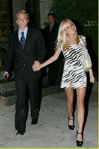 Actress Heidi Montag and fiance Spencer Pratt pictures leaving Koi, a restaurant specializing in Jap