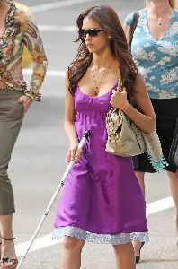 Sexy actress Jessica Alba pictures on the set of the movie 