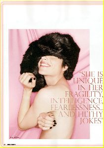 Actress Selma Blair pictures at the September 2007 cover for British style magazine Dazed and Confus