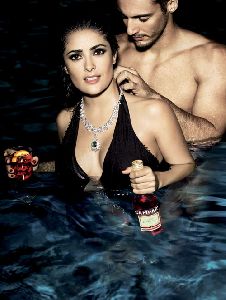 Sexy actress Salma Hayek pictures in the 2007 Campari Calendar