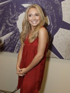 Celebrity Hayden Panettiere red dress pictures in her first Got Milk ad facial