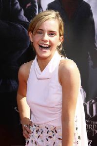 Actress Emma Watson pictures at the U.S. Premiere if Harry Potter and the Order of the Phoenix