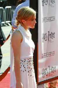 Actress Emma Watson pictures at the U.S. Premiere if Harry Potter and the Order of the Phoenix