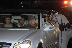 Sexy Britney Spears picture pulled over by four cops