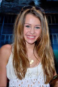 Miley Cyrus arrives at Monster House Los Angeles Premiere on July 17th, 2006 in Westwood, California