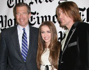 Miley Cyrus and Billy Ray Cyrus picture at the 6th Annual New York Times Arts and Leisure Weekend