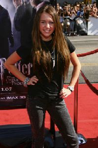 Miley Cyrus picture at the U.S. Premiere if Harry Potter and the Order of the Phoenix