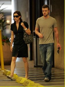 Jessica Biel with her boyfriend Justin Timberlake picture/pic