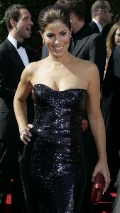 Ana Ortiz and Becki Newton picture/pic at the 59th Emmy Awards