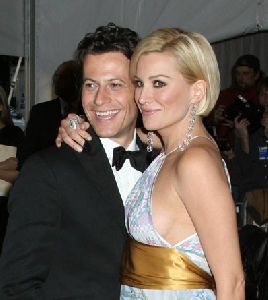 Actor Ioan Gruffudd pic with Alice Evans at Metropolitan Museum of Art