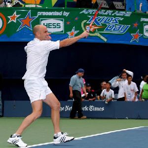 Andre Agassi pictures at 2005 Telecom Master Series ATP in Italy