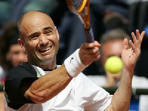 Andre Agassi pictures at 2005 Telecom Master Series ATP in Italy