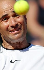 Andre Agassi pictures at 2005 Telecom Master Series ATP in Italy