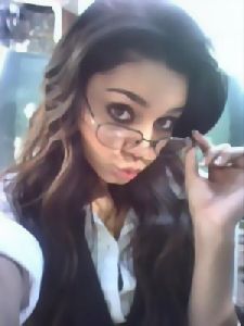 Vanessa Hudgens Personal Photos wearing eye glasses