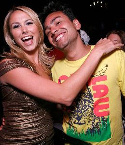 Stacy Keibler pictures celebrating her 28th birthday at LAX nightclub