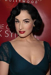 Dita Von Teese pictures at Frederick's of Hollywood 2008 Spring Fashion Show