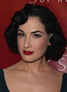 Dita Von Teese pictures at Frederick's of Hollywood 2008 Spring Fashion Show