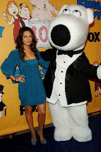 Sexy actress Mila Kunis picture attending the Family Guy's 100th episode party in October 2007