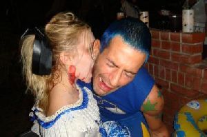 Ashley Olsen and Marc Jacobs at a Halloween party