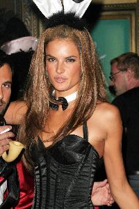 Alessandra Ambrosia pictures dressed up as a Playboy Bunny at a Halloween party on November 5th, 2007