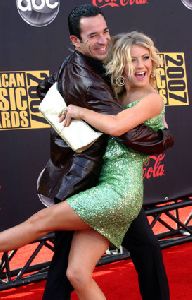 Helio Castroneves and Julianne Hough pictures at 2007 American Music Awards