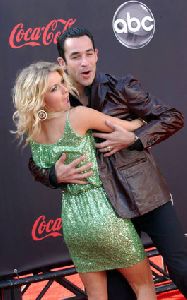 Helio Castroneves and Julianne Hough pictures at 2007 American Music Awards