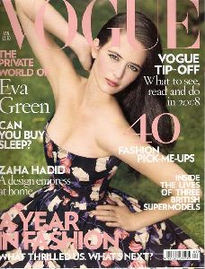 Eva Green pictures in Vogue magazine UK January 2008