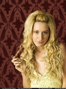 Ashley Tisdale curly hair photo shoot