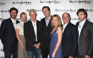 John Slattery : John Slattery-  Mad Men  Cast At New York Times Arts   Leisure Week1